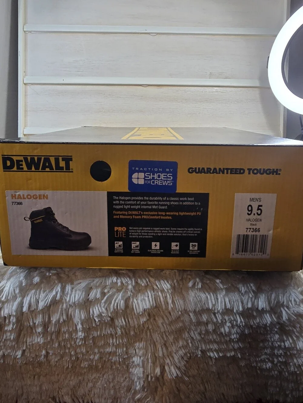 DeWALT Men's Black Safety Work Boots - Rugged All-Day Comfort